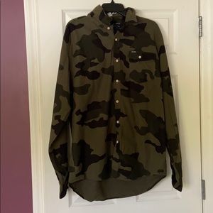 Volcom Men’s Camo Flannel XL